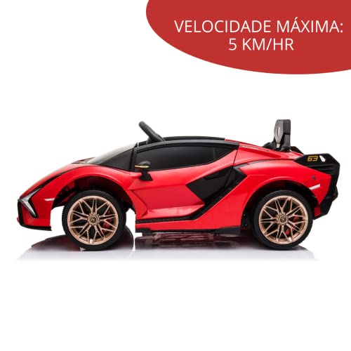 Mini Carro Elétrico 6V Lamborghini Sian... glide