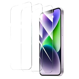 3 stuks beschermfolie van gehard glas voor iPhone 14 Plus, iPhone 13 Pro Max, displaybeschermfolie, krasbestendig, 9H-hardheid, HD, displaybeschermfolie, 6,7 inch, stevig, helder, ultrabestendig