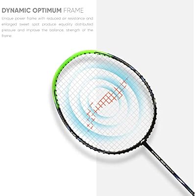 Li-Ning Badminton Racket G-Force 3600 Superlite Carbon Fibre Strung (Dark Grey, Gold, G4 - 4 1/2 inches)