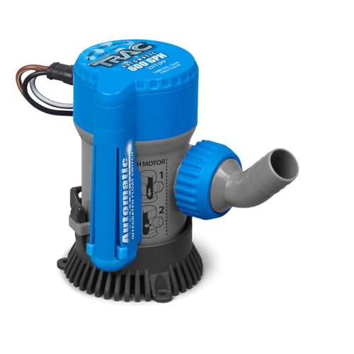 Trac Outdoors Automatic Bilge Pump, 600 GPH, 3/4\" Outlet - Designed for Easy Installation and Retrofitting - Ideal for All Watercraft (69310) - Thumbnail 2