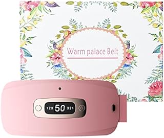 Menstrual Heating Pad, Portable Electric Waist Belt for Back Pain with 3 Heat Levels and 3 Vibration Massage Modes, Fast Heating Belly Wrap Belt,Back or Belly Pain Relief for Women and Girl