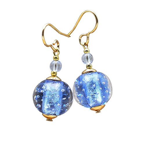 FIZZY BLAU OHRRINGE SCHMUCK AUS ECHTEM MURANOGLAS AUS VENEDIG Cover