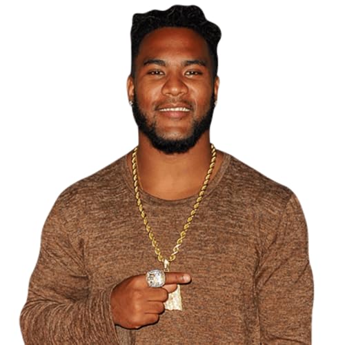 T.J. Ward (Brown Top) Découpage du Copain à mi-Corps