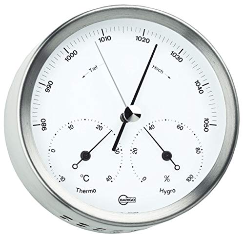 Barigo Baro/Thermo/hygrométre Steel pour un salon sain