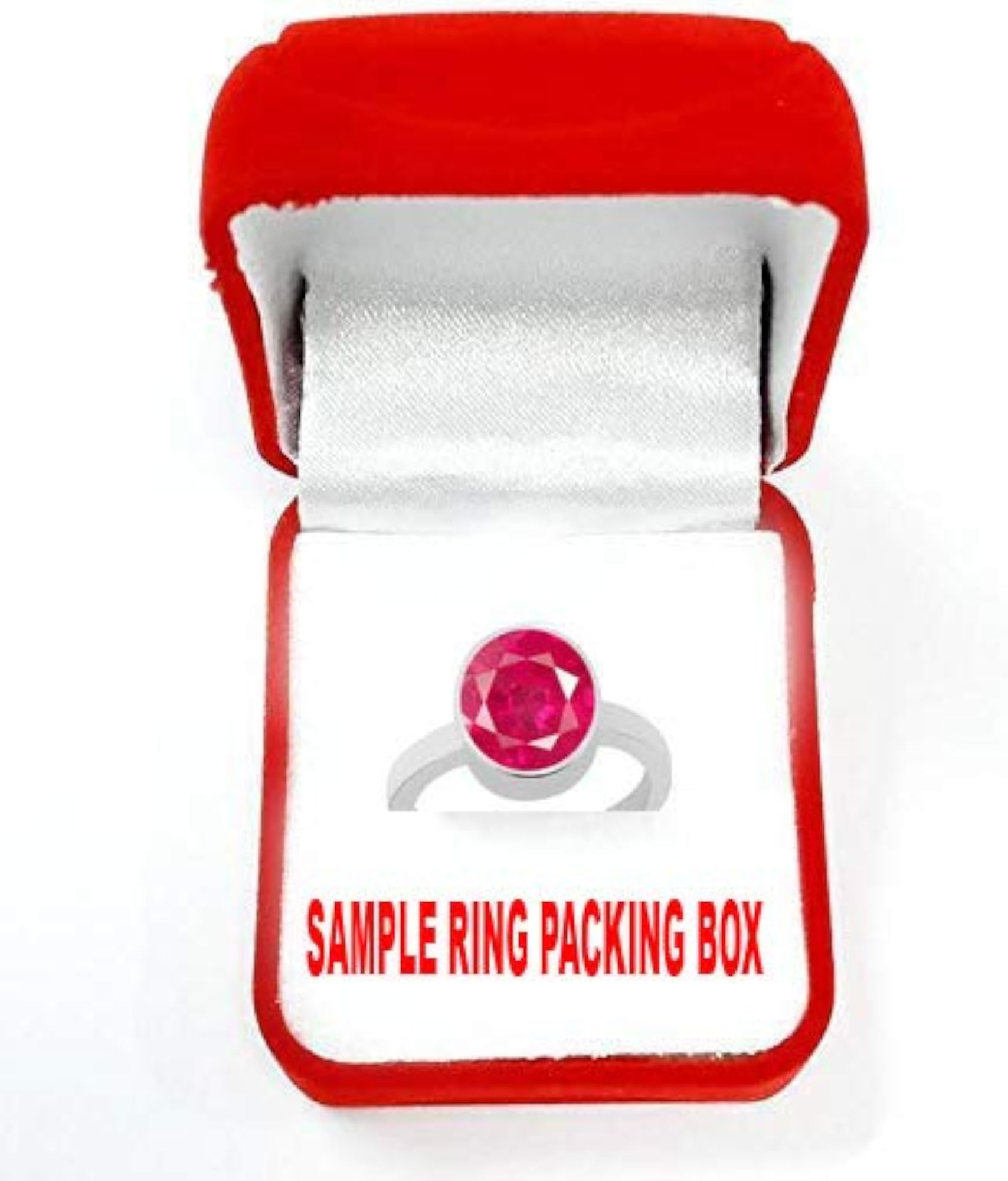 Certified Natural Ruby Silver Ring, 11.25 Ratti