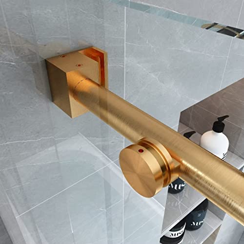 Yinzanw 48 In. W X 76 In. H Sliding Frameless Shower Door With 3/8 In. (10 Mm) Clear Glass #TOP4