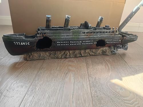 Ulifery Titanic Aquarium Boat Shipwreck Sunken Pirate Ship