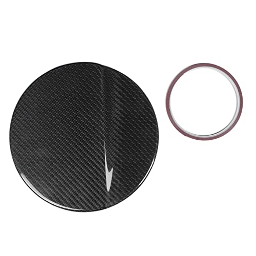Couvercle de porte de carburant en carbone sec brillant pour voiture 2014-2019
