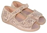 Sandalias Mujer Cómodas Ajustables | Zapatillas Verano Abiertas Transpirables para Pies Delicados | Ligeras, Antideslizantes (Arena, Sistema tallas calzado EU, Adulto, Números, mediano, 35)
