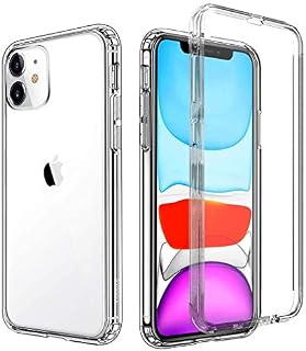 GAPlus Apple iPhone 11 6.1" Case, iPhone 11 Front and Back Case, Transparent Clear Fully Protection PC Hard Soft Cover Bumper Shockproof For iPhone 11