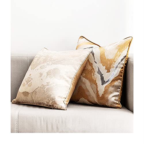 Gold Euro Sham Pillow Covers,Euro Pillow Covers,Modern Decorative Gold Pillow Covers For Couch Bed Sofa Living Room Accents Home Decor , 26 X 26 #TOP5