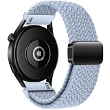 時計バンド22mm に対応Huawei Watch GT6 Pro/GT6/GT5/GT4/GT3 46mm、クイックリリース、スマートウォッチベルト22mm 対応Amazfit Watch Bip 6/5/GTR 4/Garmin Venu4 45mm、磁気バックル付き、ナイロン交換用時計ベルト22ミリ