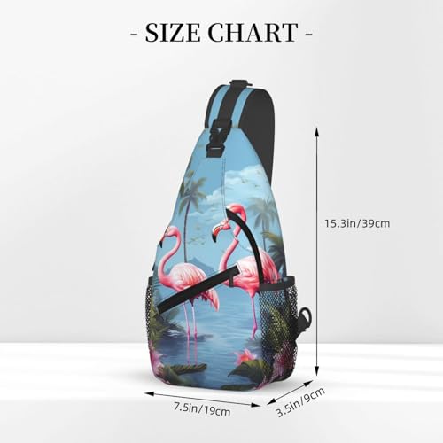 Bolso bandolera unisex tipo sling negro para viaje miniatura 2