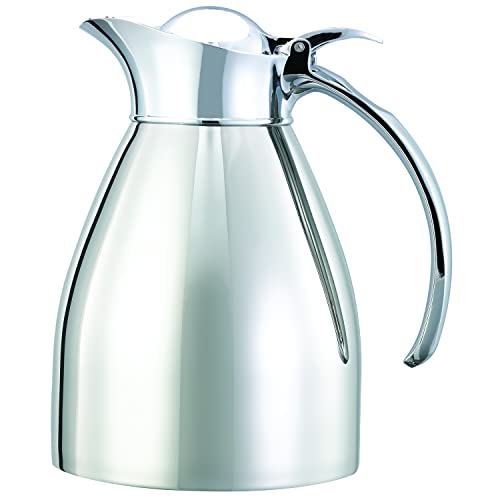 Service Ideas MAR06PS Marquette Series Original, Vacuum Insulated Carafe, Stainless Vacuum, 20 Ounce, Polished Finish