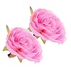 FOMIYES 2 Pièces Épingle à Cheveux Fleur Artificielle Broche Fleur De Pivoine Pinces à Cheveux Décoratives Clips Floraux Clip En Fleurs Pour Les Cheveux Accessoires De Fleurs En Tissu Rose