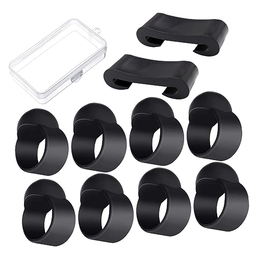 Yardwe 10Pcs Tongue Drum Mallet Kit with Finger Picks Storage Box Mallet Brackets for Easy Organization Durable Picks for Reduced Noise for Practice Performance