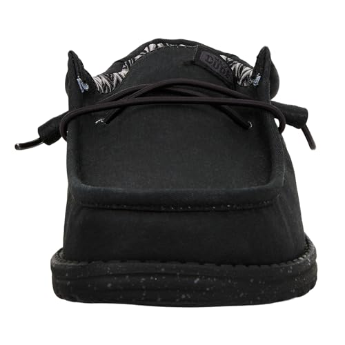 image for HEYDUDE Men's Wally Stretch Canvas Wide Black/Black Size 12 | Men's Sh