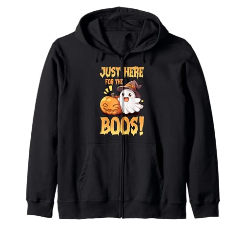 Solo qui per divertirsi ad Halloween con la simpatica zucca fantasma di Boos Felpa con Cappuccio