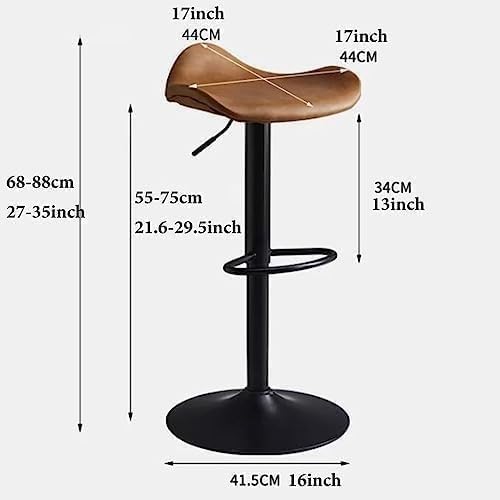 Tabouret de comptoir dos nu réglable en hauteur pour îlot de cuisine - 4