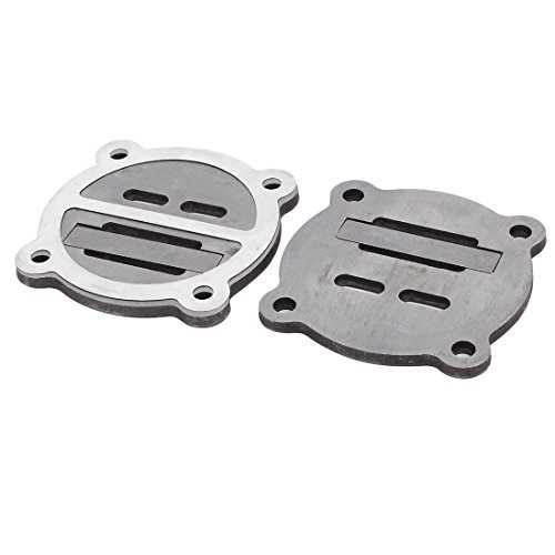 sourcing map Conjunto de placa de válvula de cilindro de repuesto Set 5 en 1 compresor de aire de 4 Orificios