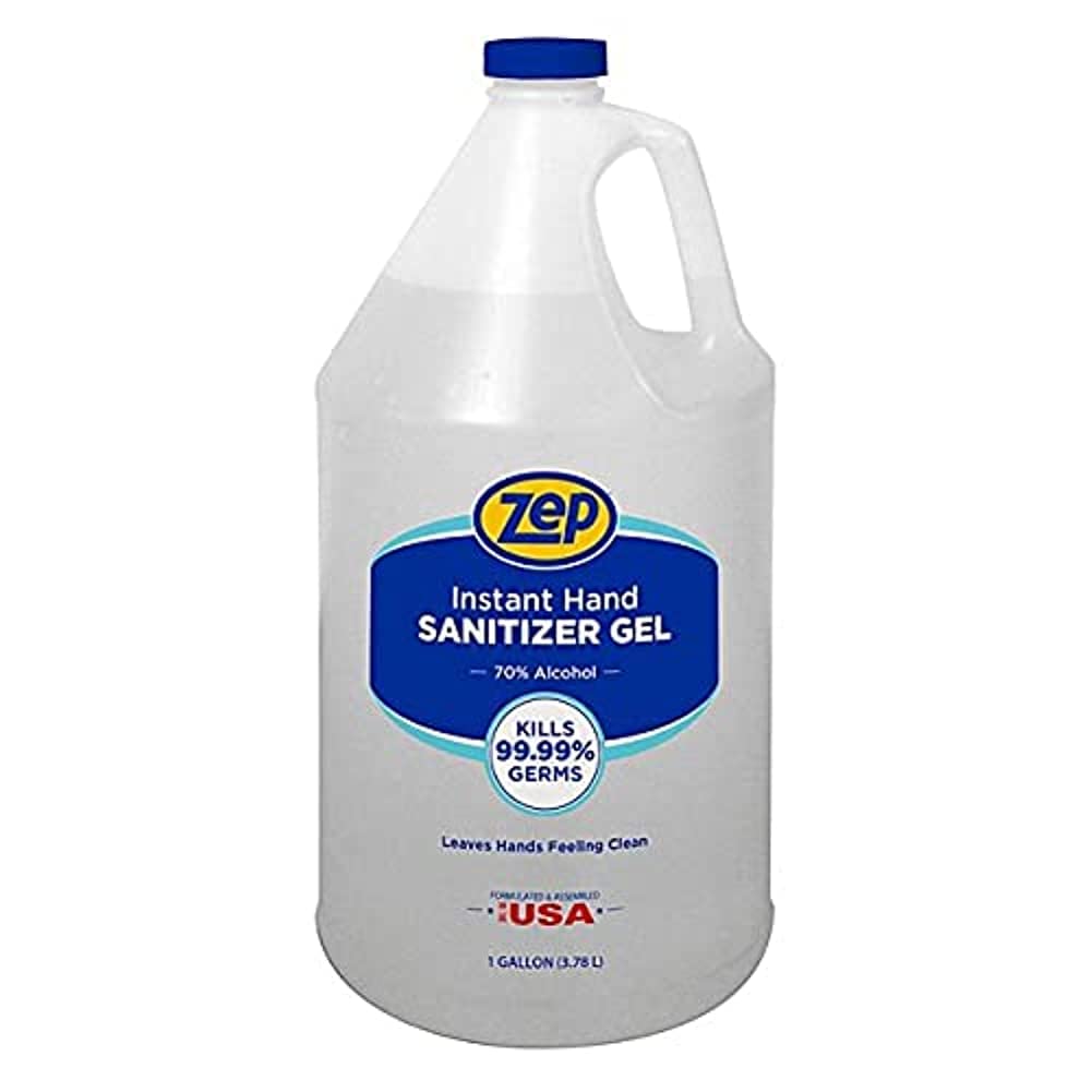 Zep Instant Hand Sanitizer Gel - 1 Gallon (Case of 4) 355824 - Kills 99.99% of Germs, Professional-Grade Formula, Contains 70% Ethanol Alcohol