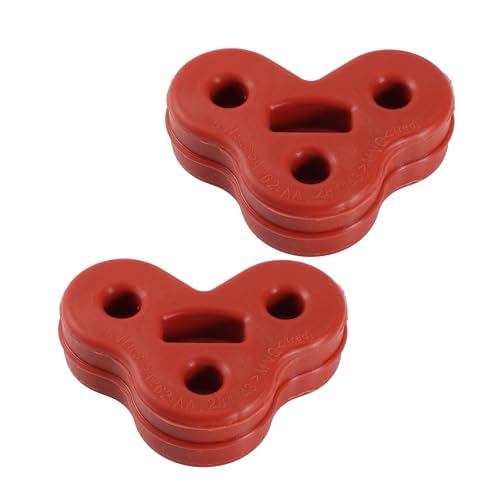 REPAIROCK 2Pcs 3 Orificios Silenciador Escape Colgador para Jaguar XJ XJL C2C32948 Escape Trasero Silenciador Aislador para Jaguar XF 2008-2018 2W935A262EA