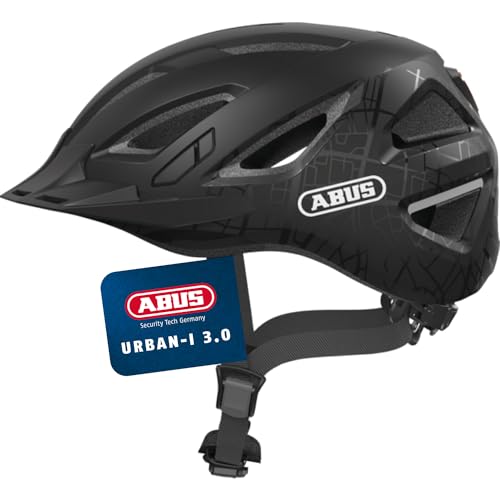 ABUS Stadthelm Urban-I 3.0 - Fahrradhelm mit Rücklicht, Schirm und...