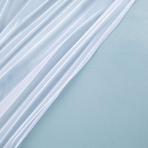 Exclusive Home Catarina Layered Solid Room Darkening Blackout And Sheer Grommet Top Curtain Panel Pair, 52"X84", Aqua #TOP3