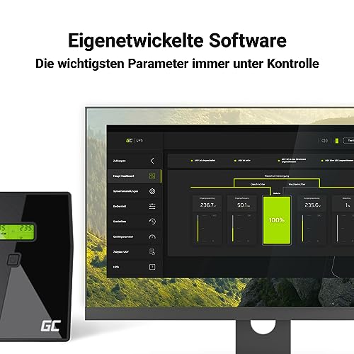 Green Cell USV 2000VA 1200W für unterbrechungsfreie Stromversorgung
