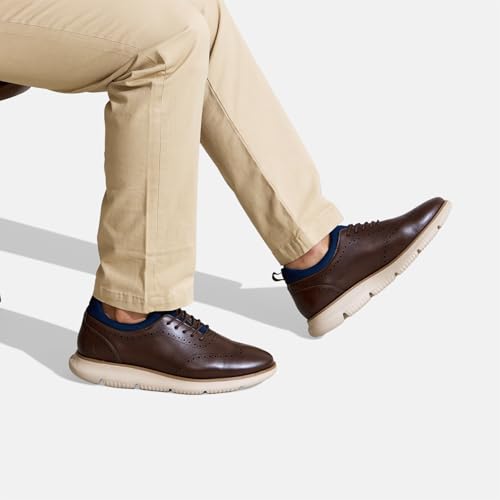 Image of Neeman's Crossover Brogues Stylish Shoes for Men | Oxford Lace-Up Semi Formal Mens Footwear | Casual Comfortable Shoe for Office Wear