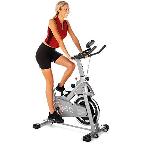 Lanos Exercise Bike, Stationary Bike For Indoor Cycling | The Perfect Exercise Bikes For Home Gym | Indoor Exercise Bike For Men And Women | Stationary Bike | Comfortable Seat Cushion, Silent Belt Drive, Ipad Holder #TOP7