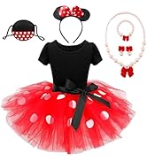 [HarnyLoom] ハロウィン コスプレ ミニ コスチューム 子供 コスプレ 衣装 水玉柄 チュチュ ワンピース キッズダンス衣装 プリンセスドレス 卒園式 ステージ 変装 ハロウィン クリ...