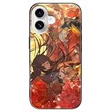 Phone Case for iPhone 16 スマートフォンケース 地獄少女 閻魔あい 浴衣 和風 スマホケース 強化ガラス TPU カバー 360全面保護 携帯カバー 保護ケース クリア 耐衝撃 防塵 背面ガラスケース ワイヤレス充電 指紋認証対応 黄変防止/落下防止 滑り止め 擦り傷防止 薄型 軽量