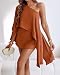 CHICME Women's 3 Piece Summer Outfits Off Shoulder Batwing Sleeve Tops with Bandeau and Skorts Sets Casual Vacation Outfit-br-XL