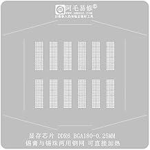 GPU BGA Reballing Stencil Template Station For DDR6 BGA180 Positioning Plate Plant Tin Net Steel Mesh Bga Reballing Stencil