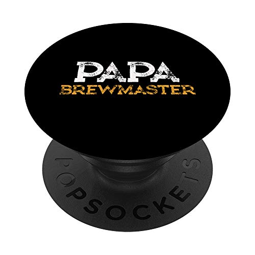 Craft Beer Gifts for Grandpa Papa Brewmaster Camisa divertida PopSockets PopGrip Intercambiable