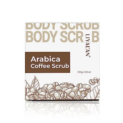 Liyalan Arabica Coffee Body Scrub Exfoliating Body Scrubs For Acne,Hyperpigmentation,Smooth Skin,Moisturizing Organic Body,Face,Hand,Foot Scrub #TOP1