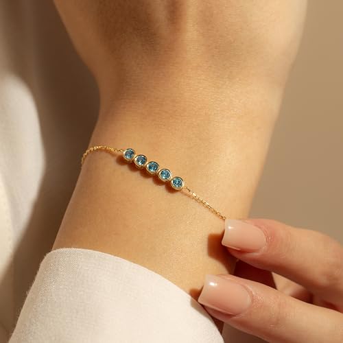 Family Birthstone Bracelet, Birthstone Bracelet for Women, Birthstone Mom Bracelet, Mothers Day Gift, Gold/Rose/Silver Bracelet, Birthstone Jewelry, Gift for Grandma, Best Gift for Her2