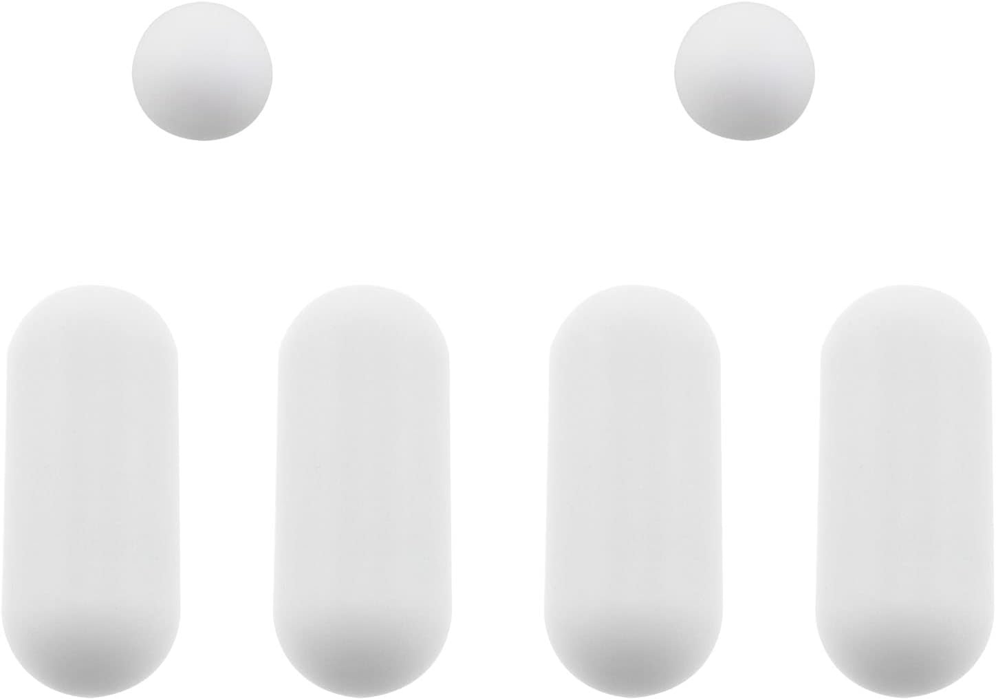 Toilet Seat Bumpers ZZHXSM 6IN1 White Universal Toilet Seat Bumpers Used for Home, Hotel