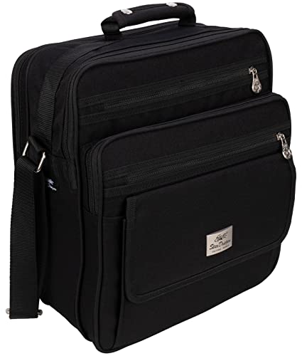 EAAKIE Tasche Arbeitstasche Umhängetasche Flugbegleiter Herrentasche Schwarz