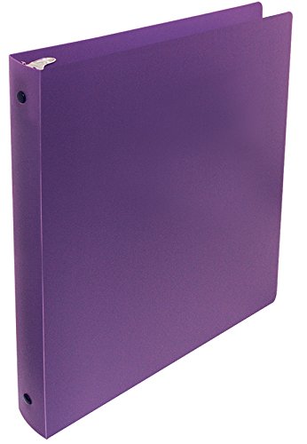 Better Office Products, 3 Ring Poly Binder With Pocket, 1 Inch, Letter Size, 4 Pack-Red, Blue, Purple, And Black #TOP3