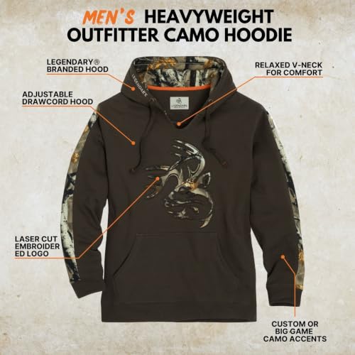 Image of Legendary Whitetails Mens Plaid Camo Pullover Hoodie