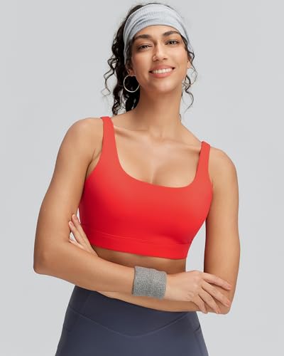 Image of RUNNING GIRL Sports Bra for Women High Support, Molded Cup High Impact Sports Bras with Sewn in Pads Workout Running Bra