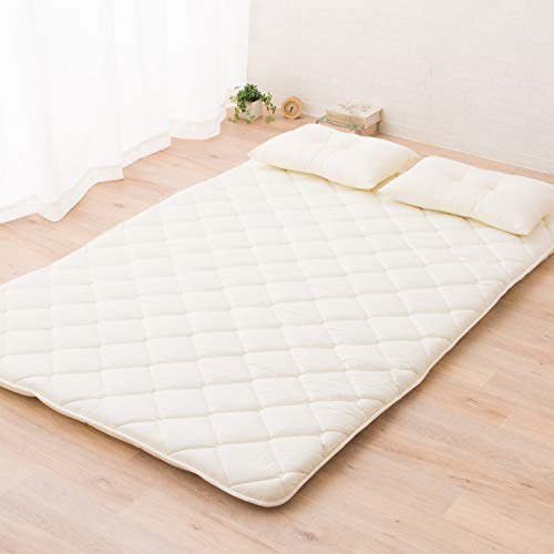 EMOOR Foldable Japanese Futon Mattress Topper CLASSE-Topper Tatami Floor Mattress Full, Made in Japan