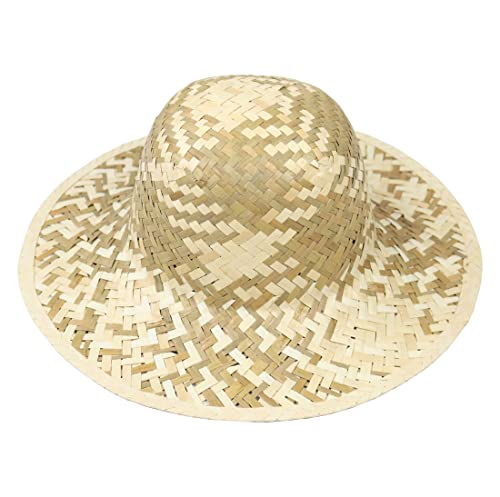 Strohhut für den Sommer - Sonne Sonnenschutz Schutzhut Hut, Beige & Braun, M (57) Cover