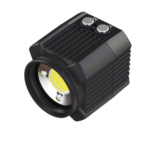 Lampe de caméra submersible transportable avec 5 modes d'éclairage IPX8 sous licence pour photographie subaquatique surlignée plan rechargeable lumière LED dense pour vidéos sous-marines