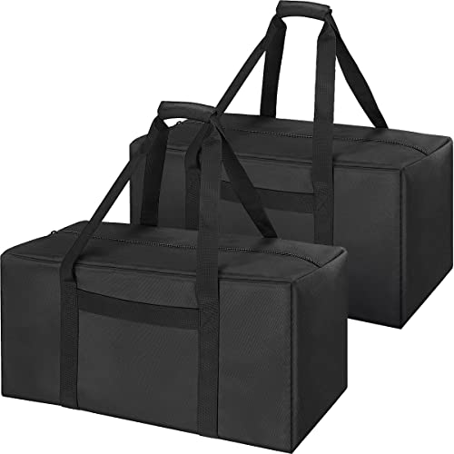 INFANZIA Sac de sport, sac de voyage extra large avec fermeture éclair améliorée, Noir Lot de 2, 2 PACK×53L, Petit sac de voyage