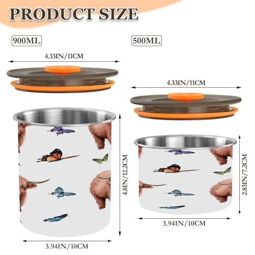 Lata para café acero inoxidable hermética 30 oz miniatura 2