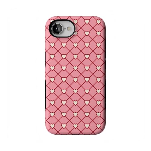 Casely iPhone 17e Case | Love Locks | Pink Hearts | Bold Protective Design | Compatible with MagSafe
