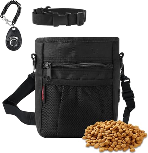kissleaf Leckerlitasche für Hunde Futterbeutel Hundetraining für Doggy Puppy Walking/Training/Leine/Laufen, Große Kapazität Sturdy Tear-Resistant Easy to Clean